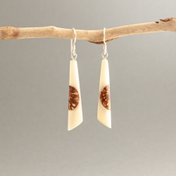 Boucles d'oreilles Cônes inclusion