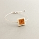 Bracelet Pixel en ivoire végétal et pomme de pin - artisanat de Lège Cap Ferret