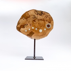  Sculpture Bois et ivoire végétal, Artisanat d'art, pièce unique fabriquée à Lège-Cap-Ferret par Kokobelli en tagua, ivoire végétal par Kokobelli