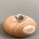 Bague Pikto Duo en argent et poinçon pomme de pin - artisanat d'art à Lège Cap Ferret