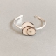Bracelet riveté en argent et ivoire végétal