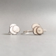 Bracelet riveté en argent et ivoire végétal