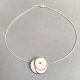 Collier riveté en argent et ivoire végétal