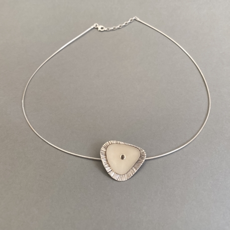 Nouvelles créations en tagua, ivoire végétal - Collier Organik - kokobelli
