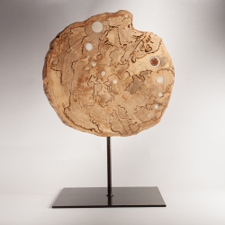  Sculpture Bois et ivoire végétal, Artisanat d'art, pièce unique fabriquée à Lège-Cap-Ferret par Kokobelli en tagua, ivoire végétal par Kokobelli