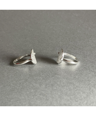 Bijoux créateur Femme - Bagues SEPPIA - Argent - Ivoire végétal - Pomme de pin - KOKOBELLI - Artisanat d'art