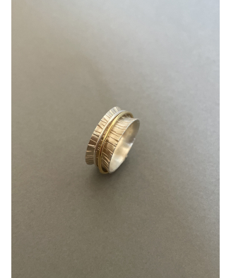 Bijoux créateur Femme - Bague argent anti stress Bague de méditation- KOKOBELLI - Artisanat d'art