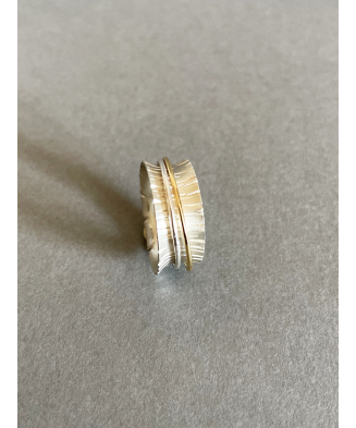 Bijoux créateur Femme - Bague argent anti stress Bague de méditation- KOKOBELLI - Artisanat d'art