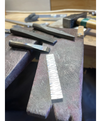 Stage fabrication bague tournante anti-stress  de méditation en argent massif Lège-Cap-Ferret Kokobelli