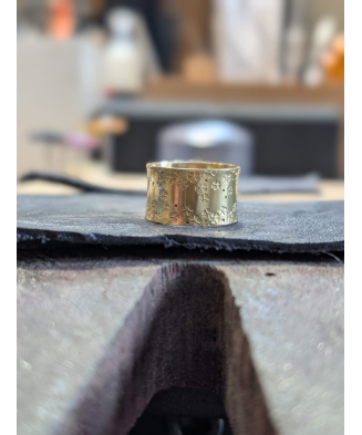 Stage fabrication bague tournante anti-stress  de méditation en argent massif Lège-Cap-Ferret Kokobelli