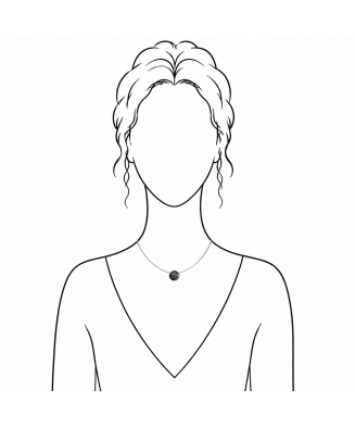 Bijoux créateur Femme - Collier AZUR - Argent - Ivoire végétal - Pomme de pin - KOKOBELLI - Artisanat d'art