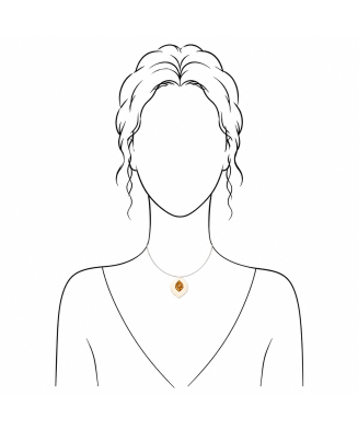 Bijoux Femme - Collier ras de cou Lotus SILVANA - Ivoire végétal et Pomme de pin | KOKOBELLI