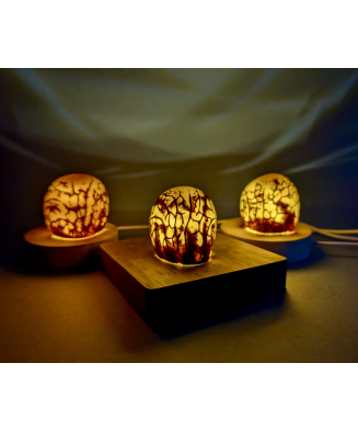 Objets Déco -  Art de la table - Veilleuse en ivoire végétal par Kokobelli - Atelier d'Art sur le bassin d'Arcachon