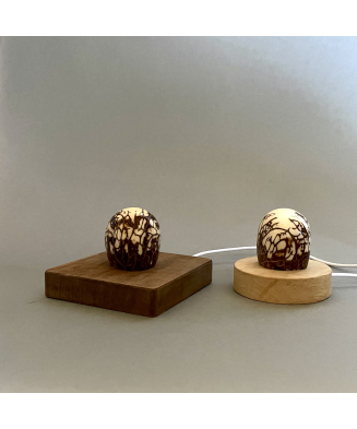 Objets Déco -  Art de la table - Veilleuse en ivoire végétal par Kokobelli - Atelier d'Art sur le bassin d'Arcachon