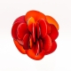 Broche Rose rouge & orange