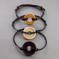  Bracelet Corozo pour lui en tagua, ivoire végétal par Kokobelli