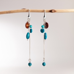  Boucles Suzanna couleurs en tagua, ivoire végétal par Kokobelli