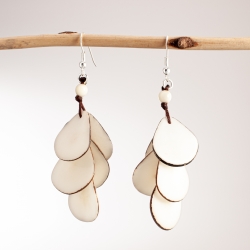Boucles d'oreilles Cascades blanches