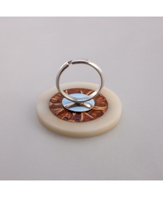 Bague ivoire végétal et pomme de pin Girasol - Artisanat de Lège Cap Ferret
