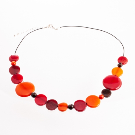 Colliers en tagua, ivoire végétal - Collier Cosma - kokobelli