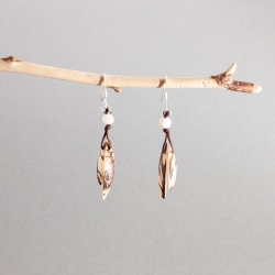 Boucles d'oreilles Fiamma blanches