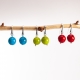 Boucles d'oreilles Perla rondes en tagua