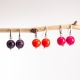 Boucles d'oreilles Perla rondes en tagua