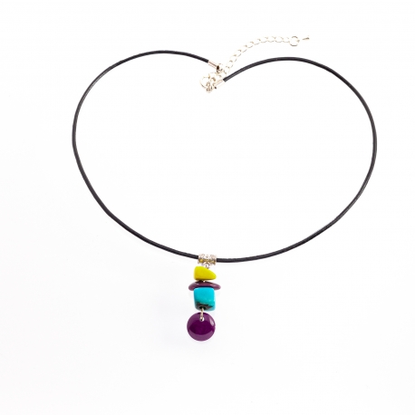 Pendentifs en tagua, ivoire végétal - Collier NAYA - kokobelli