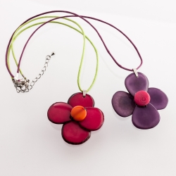  Collier Florina en tagua, ivoire végétal par Kokobelli