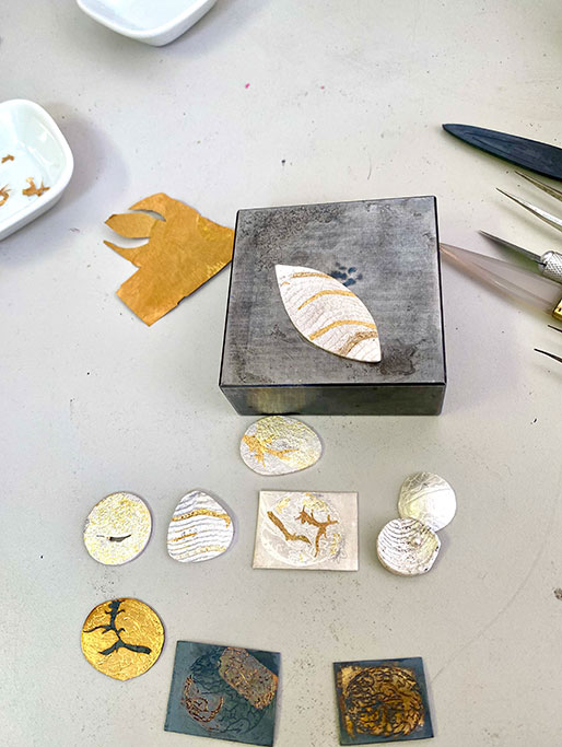 Keum Bo - Dorure à la feuille d'or par fusion avec l'argent | Kokobelli